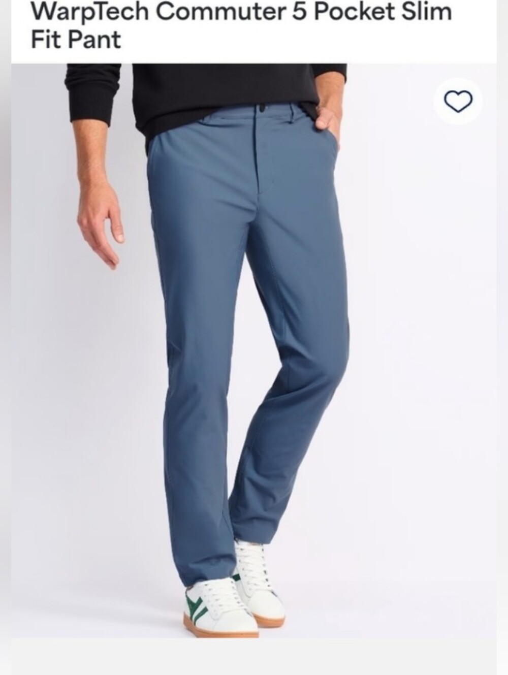 Blue 5 Pocket Slim Fit Pants